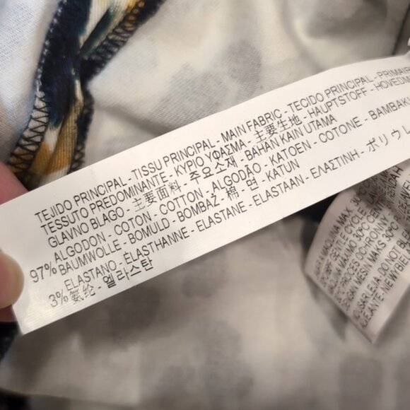 3/$20 Zara Abstract Leopard Print Trouser Pants Slim Cropped Ankle Taped Side - Picture 12 of 13